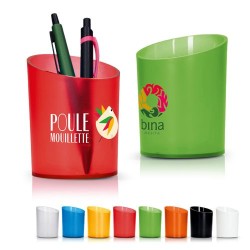 POT À CRAYONS ÉCOLOGIQUE EN PLASTIQUE - Personnalisé