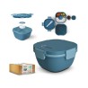 Boîte à Repas Multi-Compartiments avec Fourchette - Idéale pour vos Repas impression logo haute qualité