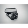 Lunch box en acier inoxydable personnalisée 750ml - CHAN LUNCHBOX COLOUR Matières : acier inoxydable Couleurs : noir impression 
