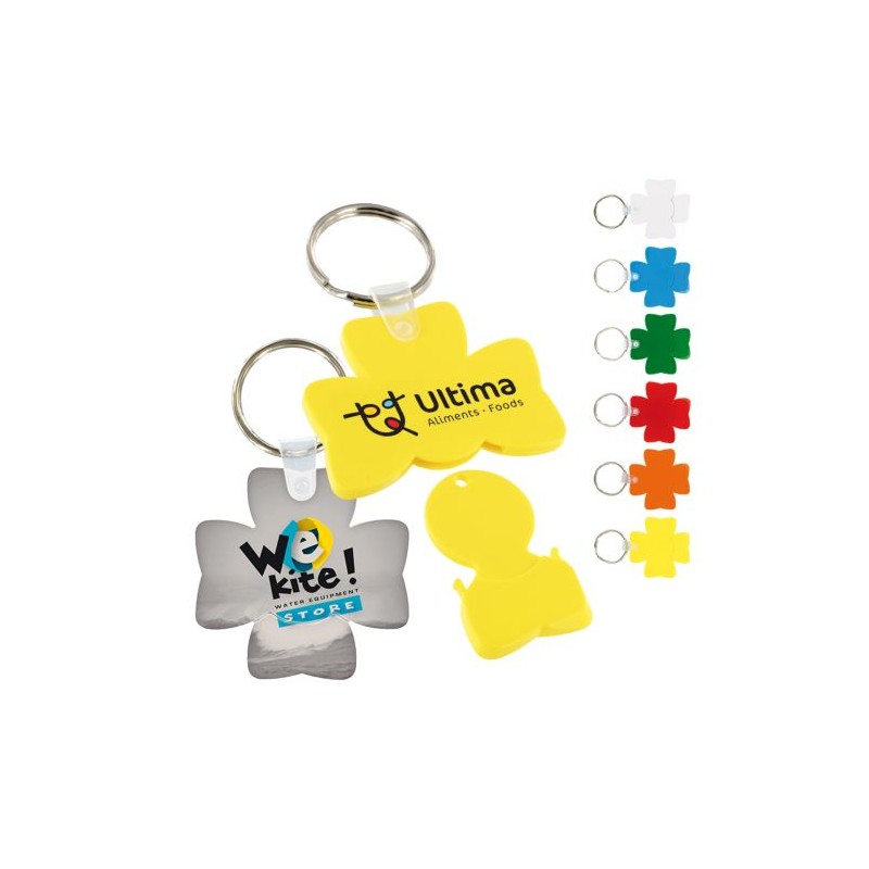 Porte-clés Trèfle Porte-Bonheur Personnalisable