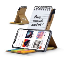 Carnet de Notes Repositionnables Éco-responsable & Support Téléphone CARNET