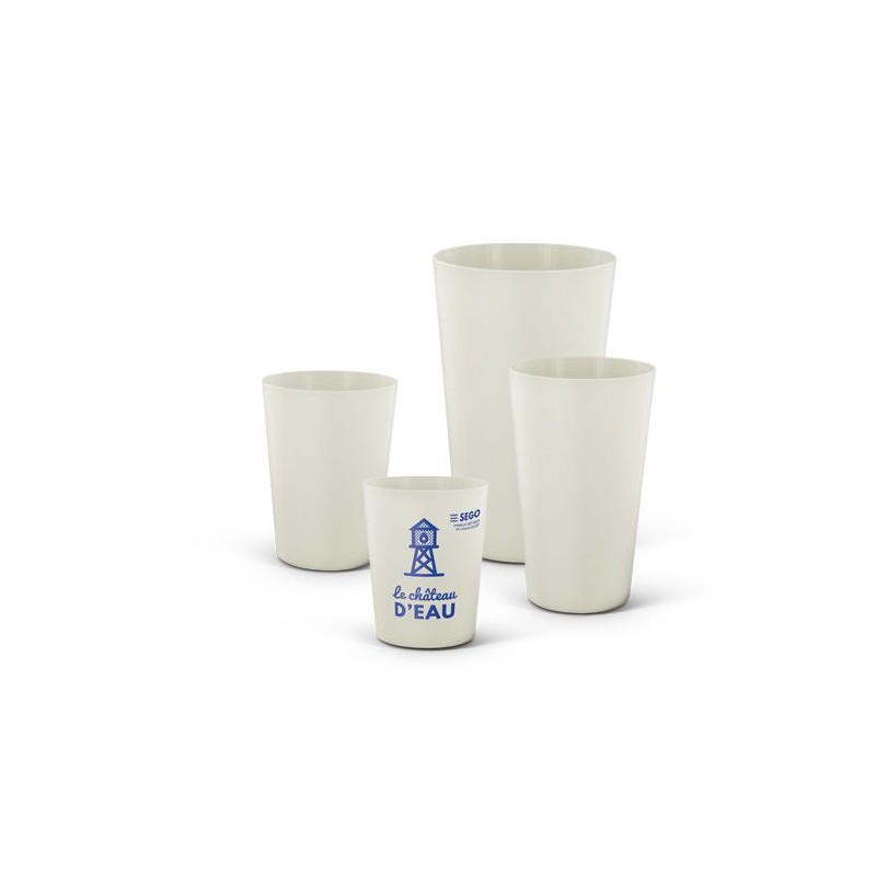 Gobelet Biocomposite Réutilisable Éco-responsable 12 cl RAS BORD cadeau entreprise pas cher
