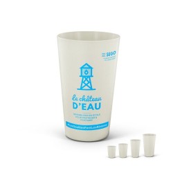 Gobelet Réutilisable Écologique en Biocomposite 30 cl RAS BORD