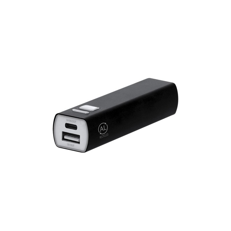 Power Bank Personnalisé Éco-responsable Pas Cher - Serdinam Matières : aluminium recyclé  Couleurs : bleu objet promotionnel éco