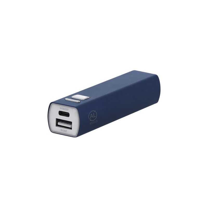 Power Bank Personnalisé Éco-responsable Pas Cher - Serdinam Matières : aluminium recyclé  Couleurs : noir objet publicitaire rob