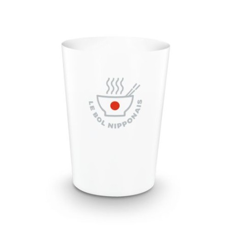 Gobelet Réutilisable en Plastique 22 cl - RAS BORD marquage laser ultra précis