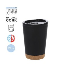Verre thermique personnalisé pas cher Doyle Matières : liège Couleurs : blanc 2