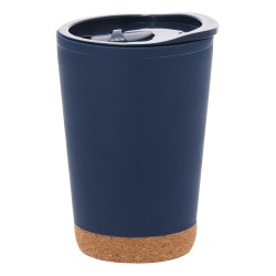 Verre thermique personnalisé pas cher Doyle Matières : liège Couleurs : blanc goodies personnalisé en stock