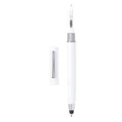 Stylo Nettoyeur Pratique Multifonction Personnalisé Gobit Couleurs : blanc cadeau collaborateur premium