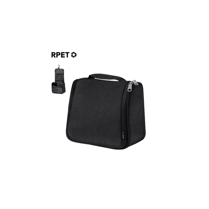 Trousse Éco-responsable Personnalisable Gean Couleurs : noir Matières : polyester recyclé goodies publicitaire événementiel