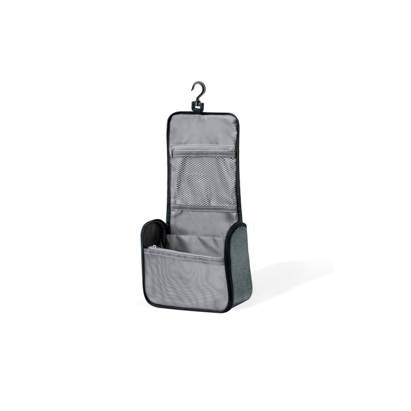 Trousse Éco-responsable Personnalisable Gean Couleurs : noir Matières : polyester recyclé accessoire événementiel unique