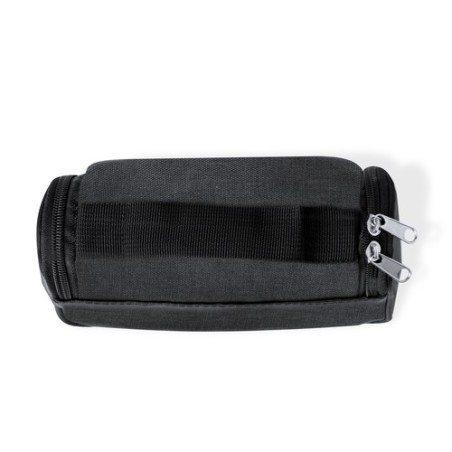 Trousse Éco-responsable Personnalisable Gean Couleurs : noir Matières : polyester recyclé impression logo haute qualité