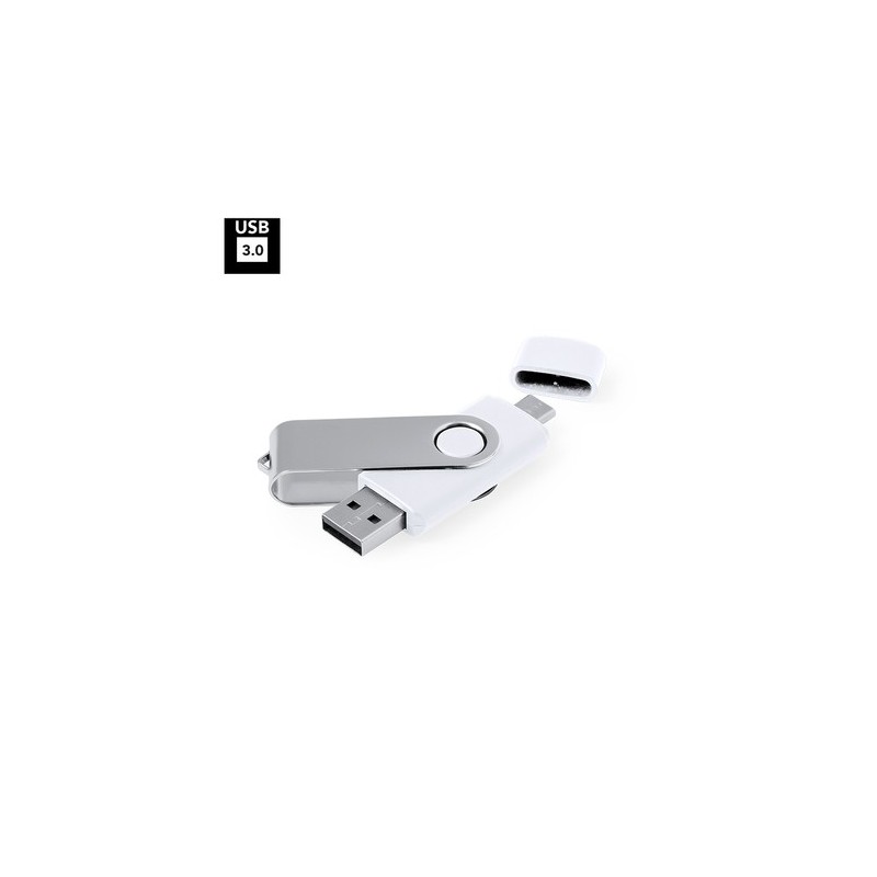 Clé USB Personnalisée Pratique et Élégante 16GB Ladny Couleurs : blanc personnalisable avec votre logo