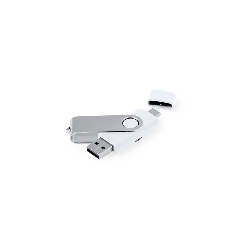 Clé USB Personnalisée Pratique et Élégante 16GB Ladny Couleurs : blanc cadeau entreprise pas cher