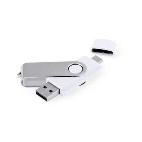 Clé USB Personnalisée Pratique et Élégante 16GB Ladny Couleurs : blanc cadeau entreprise pas cher