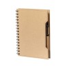 Cahier Éco-Responsable Personnalisé pas cher Mecony Matières : carton recyclé Couleurs : naturel