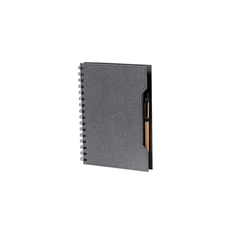 Cahier Éco-Responsable Personnalisé pas cher Mecony Matières : carton recyclé Couleurs : naturel marquage laser ultra précis