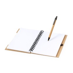 Cahier Éco-Responsable Personnalisé pas cher Mecony Matières : carton recyclé Couleurs : noir personnalisation rapide en France