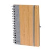 Cahier Éco-responsable d'Entreprise Gasmon Matières : bambou Couleurs : bleu marine cadeau collaborateur premium