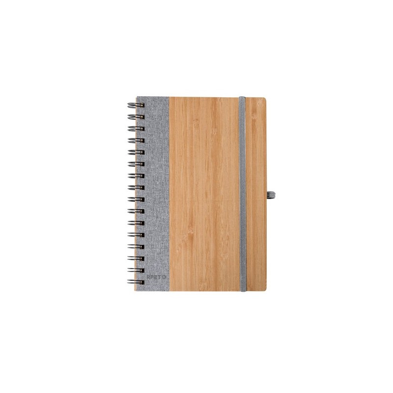 Cahier Éco-responsable d'Entreprise Gasmon Matières : bambou Couleurs : bleu marine personnalisable avec votre logo