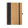 Cahier Éco-responsable d'Entreprise Gasmon Matières : bambou Couleurs : noir personnalisable avec votre logo