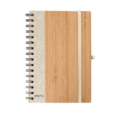 Cahier Éco-responsable d'Entreprise Gasmon Matières : bambou Couleurs : noir objet promotionnel éco-responsable