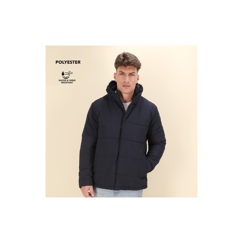 Veste Personnalisée Résistante au Vent et à l'Eau - Leanor Matières : polyester Taille textile : XS Couleurs : noir personnalisa