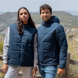 Veste Personnalisée Résistante au Vent et à l'Eau - Leanor Matières : polyester Taille textile : M Couleurs : bleu marine marqua
