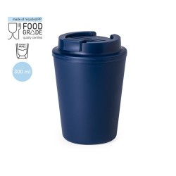 Mug Isotherme Personnalisé en Verre Thermique Holwe Couleurs : bleu marine Matières : polypropylène (PP) recyclé 2