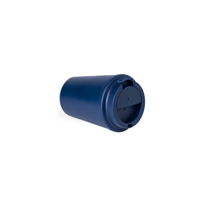 Mug Isotherme Personnalisé en Verre Thermique Holwe Couleurs : bleu marine Matières : polypropylène (PP) recyclé cadeau client o