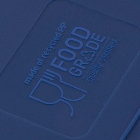 Mug Isotherme Personnalisé en Verre Thermique Holwe Couleurs : bleu marine Matières : polypropylène (PP) recyclé impression haut