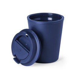 Mug Isotherme Personnalisé en Verre Thermique Holwe Couleurs : noir Matières : polypropylène (PP) recyclé goodies personnalisé e