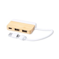 Port USB Layais en Bambou - Écologique et Pratique 2