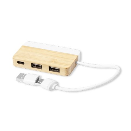 Port USB Layais en Bambou - Écologique et Pratique