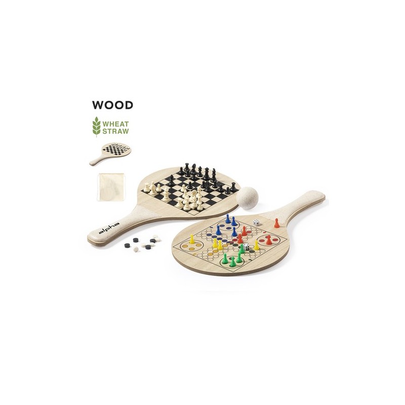 Raquette Plage Pecter - 3 Jeux Inclus