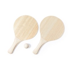 Raquette de Plage Personnalisable 3 en 1 - Pecter Matières : bois 2