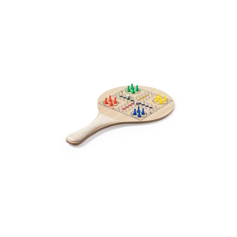 Raquette de Plage Personnalisable 3 en 1 - Pecter Matières : bois goodies publicitaire événementiel