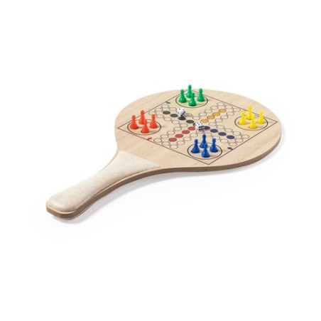 Raquette de Plage Personnalisable 3 en 1 - Pecter Matières : bois goodies publicitaire événementiel