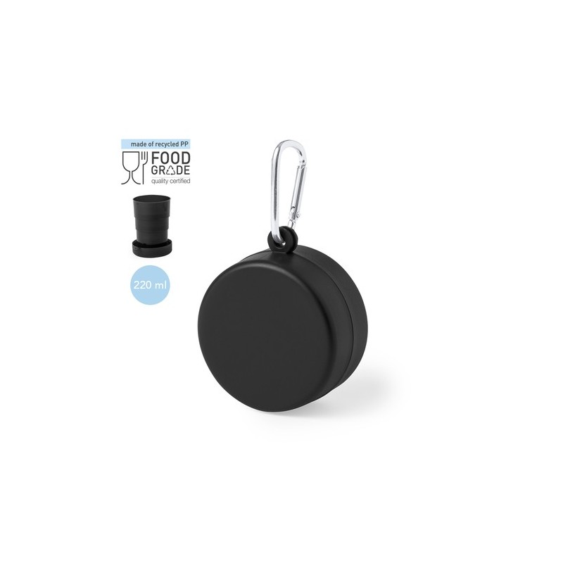 Gobelet Éco-responsable Pliable Pratique Personnalisé - Jado Couleurs : gris Matières : polypropylène (PP) recyclé objet promoti