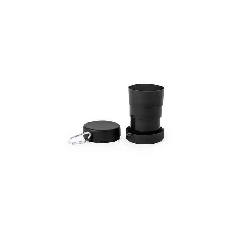 Gobelet Éco-responsable Pliable Pratique Personnalisé - Jado Couleurs : noir Matières : polypropylène (PP) recyclé personnalisat