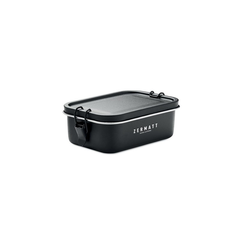 Lunch box en acier inoxydable personnalisée 750ml - CHAN LUNCHBOX COLOUR Matières : acier inoxydable Couleurs : noir marquage la
