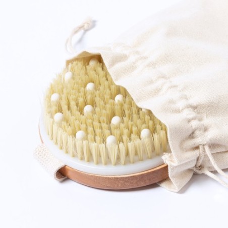 Brosse Exfoliante Personnalisée de Massage - Ruck Matières : bois objet promotionnel éco-responsable