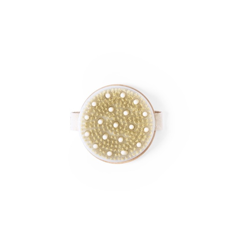 Brosse Exfoliante Personnalisée de Massage - Ruck Matières : bois cadeau collaborateur premium