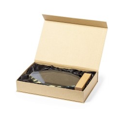 Plaque Commémorative Personnalisée - Pulman Matières : bois cadeau collaborateur premium