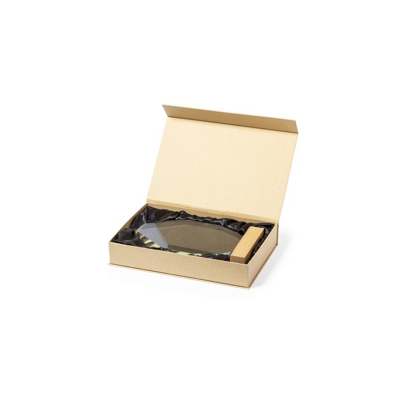 Plaque Commémorative Personnalisée - Pulman Matières : bois cadeau collaborateur premium