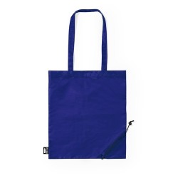 Sac Éco-responsable Pliable Publicitaire Lulu Couleurs : bleu Matières : polyester recyclé objet promotionnel éco-responsable
