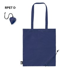 Sac Éco-responsable Pliable Publicitaire Lulu Couleurs : bleu Matières : polyester recyclé objet promotionnel éco-responsable 2