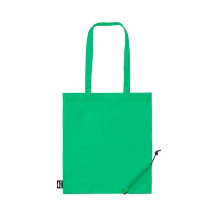 Sac Éco-responsable Pliable Publicitaire Lulu Couleurs : bleu Matières : polyester recyclé cadeau entreprise pas cher