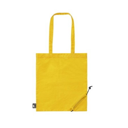 Sac Éco-responsable Pliable Publicitaire Lulu Couleurs : bleu Matières : polyester recyclé impression haute définition
