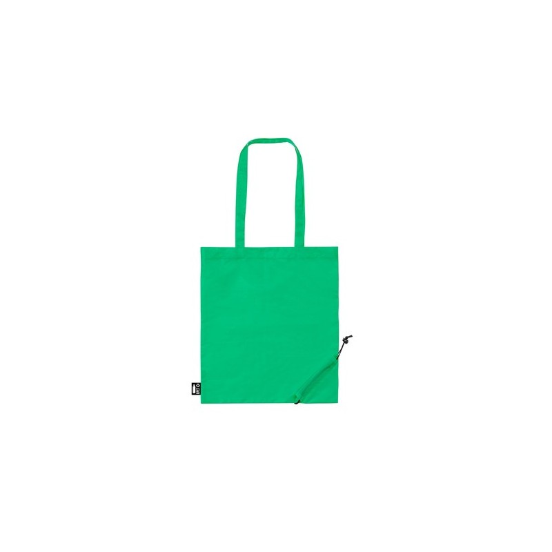 Sac Éco-responsable Pliable Publicitaire Lulu Couleurs : rouge Matières : polyester recyclé accessoire événementiel unique